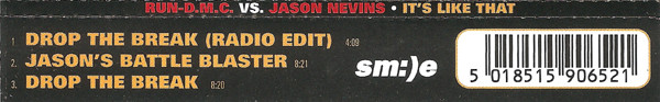 Run-DMC Vs. Jason Nevins - It's Like That | Sm:)e (SM-9065-2) - 2