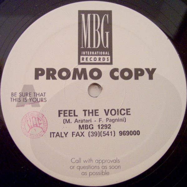Filipp' Ara' & DJ Luke Presents: MBG Groove Mix - Feel The Voice | MBG International Records (MBG 1292) - main