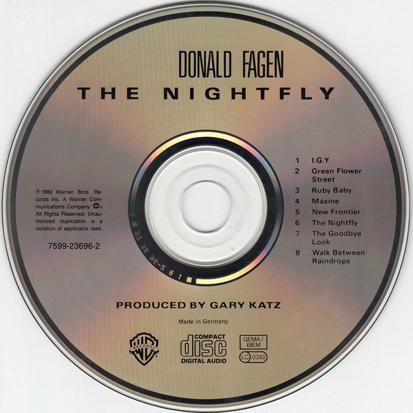 Donald Fagen - The Nightfly | Warner Bros. Records (7599-23696-2) - 3