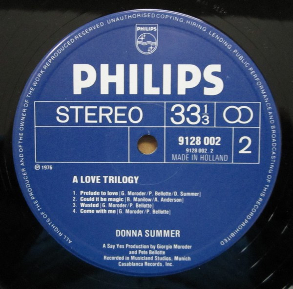 Donna Summer - A Love Trilogy | Philips (9128 002) - 4