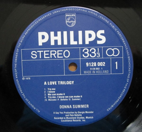 Donna Summer - A Love Trilogy | Philips (9128 002) - 3