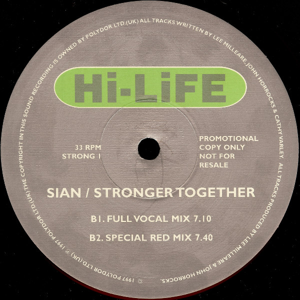 Sian - Stronger Together | Hi Life Recordings (STRONG 1) - 3 Sian - Stronger Together | Hi Life Recordings (STRONG 1) - 3