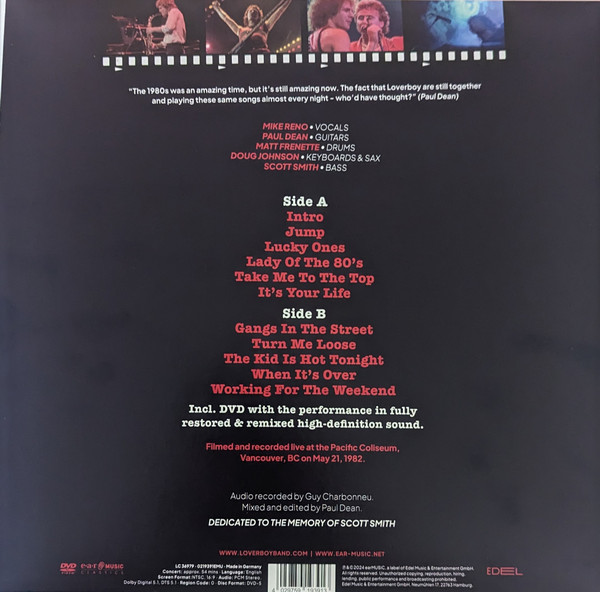Loverboy - Live In '82 | Ear Music (0219391EMU) - main Loverboy - Live In '82 | Ear Music (0219391EMU) - main