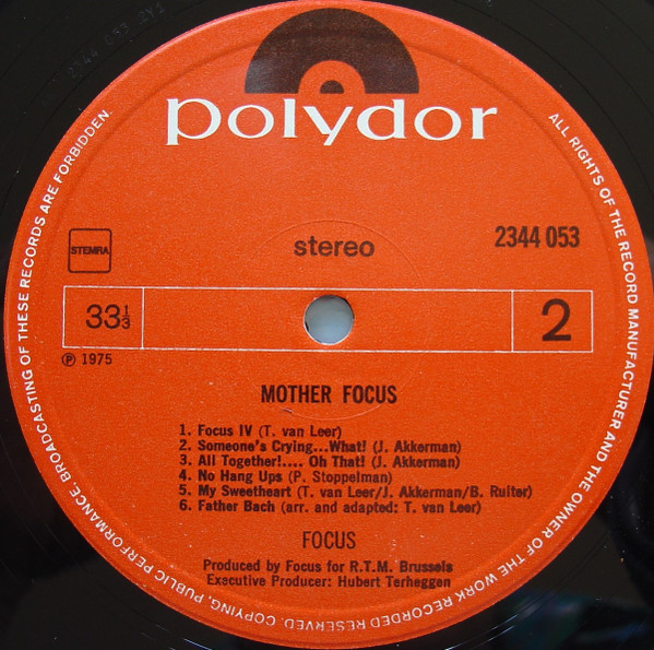 Focus - Mother Focus | Polydor (2344 053) - 4 Focus - Mother Focus | Polydor (2344 053) - 4