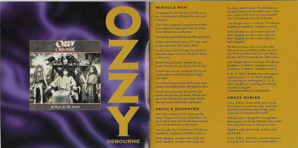 Ozzy Osbourne - No Rest For The Wicked | Epic (481681 2) - main