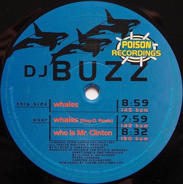 DJ Buzz - Whales | Poison Recordings (POI-0006-9706)