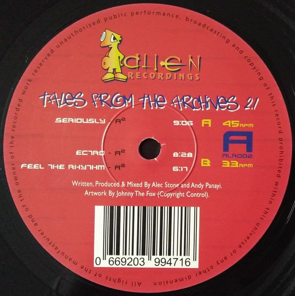 A² - Tales From The Archives 2.1 | An Alien Recordings (ALR002)