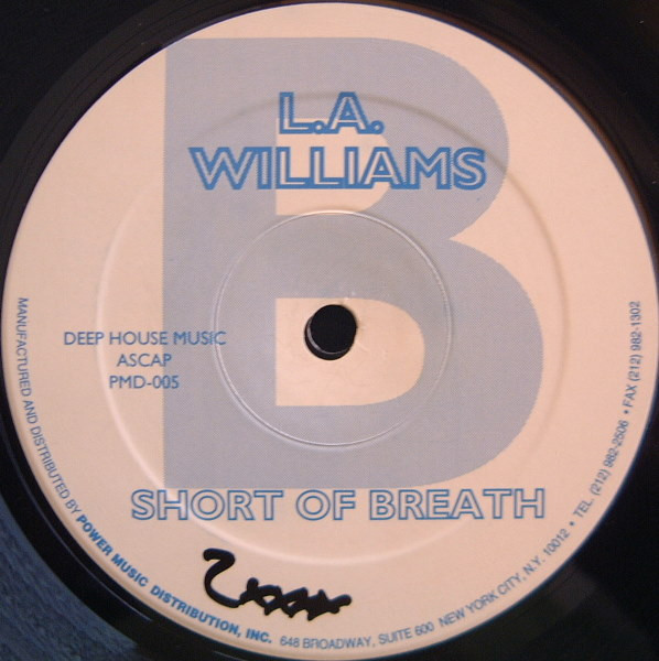 L.A. Williams - Short Of Breath | Power Music Records (PMD-005) - main