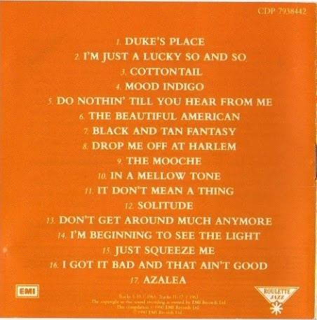 Louis Armstrong & Duke Ellington - The Complete Louis Armstrong & Duke Ellington Sessions | Roulette Jazz (CDP 7938442) - main
