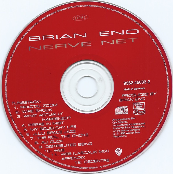 Brian Eno - Nerve Net | Opal Records (9362-45033-2) - 3