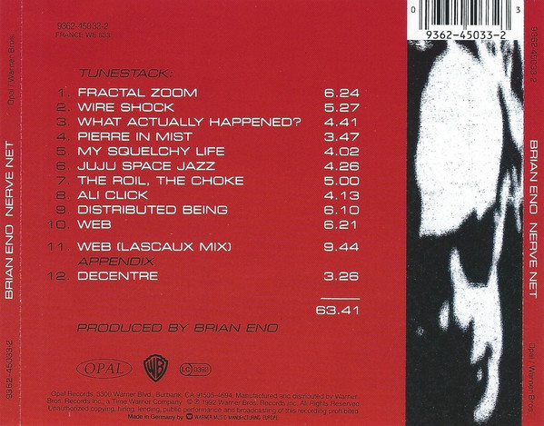 Brian Eno - Nerve Net | Opal Records (9362-45033-2) - 2