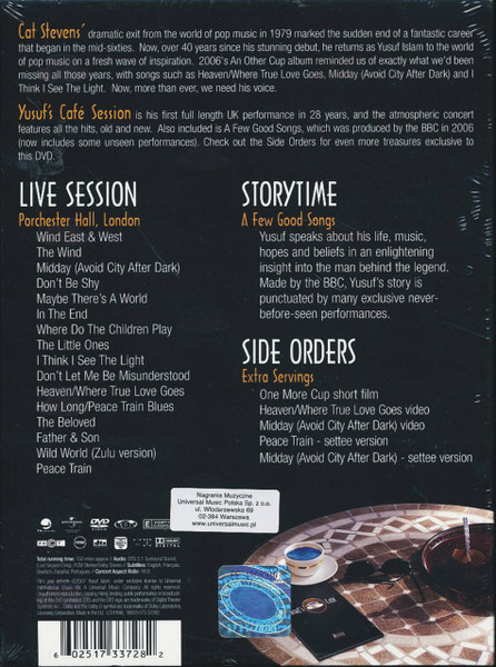 Yusuf Islam - Yusuf's Cafe Session | Universal Music DVD Video (0602517337282) - 2