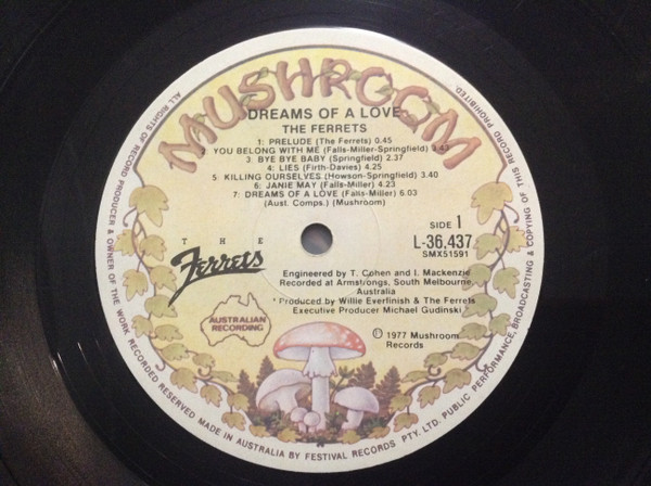 The Ferrets - Dreams Of A Love | Mushroom (L 36437) - 3 The Ferrets - Dreams Of A Love | Mushroom (L 36437) - 3