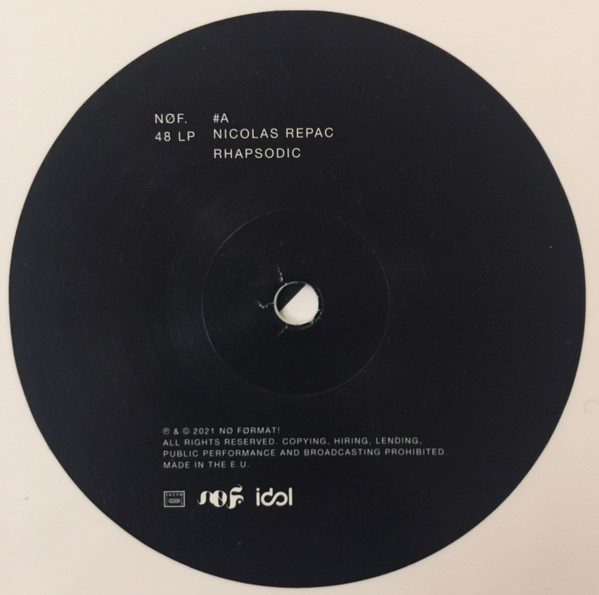 Nicolas Repac - Rhapsodic | No Format (NØF. 48 LP) - 3 Nicolas Repac - Rhapsodic | No Format (NØF. 48 LP) - 3