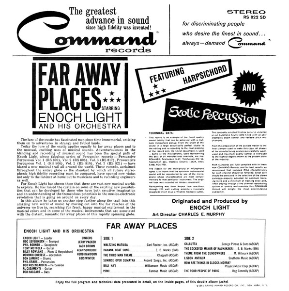 Enoch Light And His Orchestra - Far Away Places | Command (RS 822SD) - 4 Enoch Light And His Orchestra - Far Away Places | Command (RS 822SD) - 4