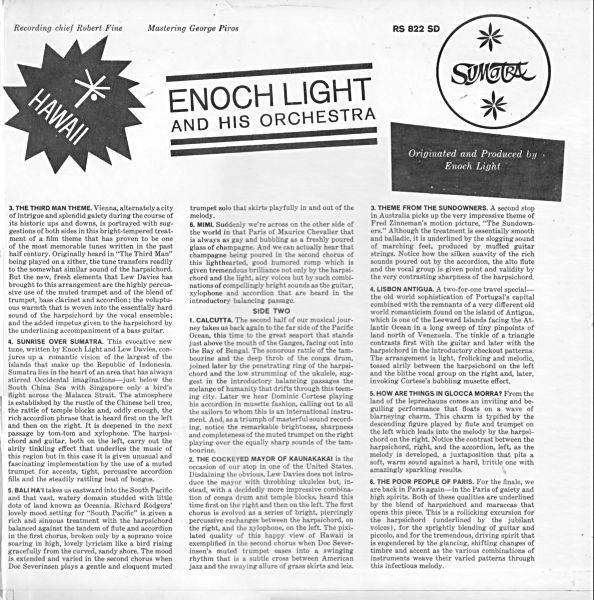 Enoch Light And His Orchestra - Far Away Places | Command (RS 822SD) - 3 Enoch Light And His Orchestra - Far Away Places | Command (RS 822SD) - 3