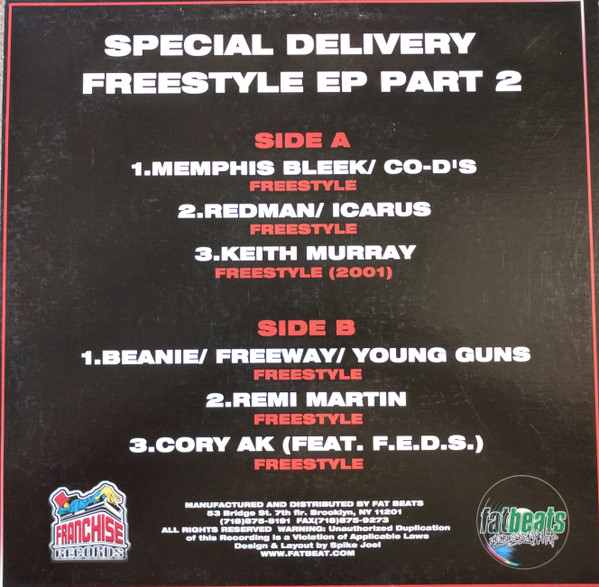 Funkmaster Flex - Special Delivery (Freestyle EP Part 2) | Franchise Records (FLEX002) - 2 Funkmaster Flex - Special Delivery (Freestyle EP Part 2) | Franchise Records (FLEX002) - 2
