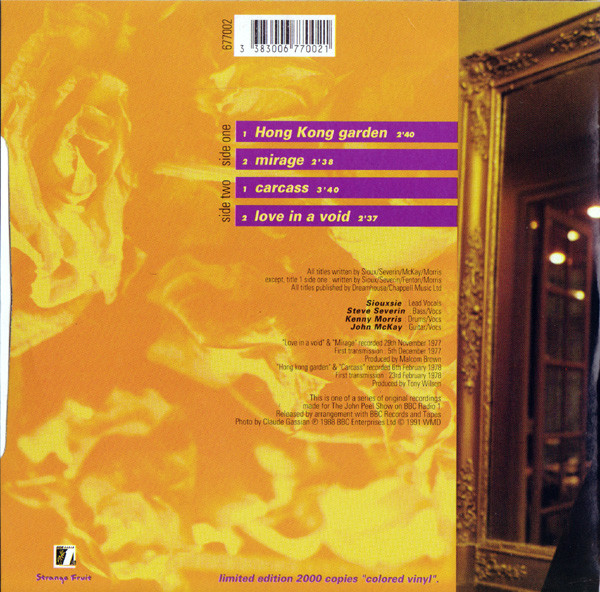 Siouxsie & The Banshees - The Peel Sessions 1977-1978 | Strange Fruit (677002) - 2 Siouxsie & The Banshees - The Peel Sessions 1977-1978 | Strange Fruit (677002) - 2