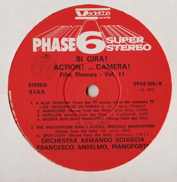 Armando Sciascia Orchestra & Cesco Anselmo - Si Gira! - Action!... Camera! - Film Themes Vol. 11 | Phase 6 Super Stereo (VPAS 926) - 3 Armando Sciascia Orchestra & Cesco Anselmo - Si Gira! - Action!... Camera! - Film Themes Vol. 11 | Phase 6 Super Stereo (VPAS 926) - 3