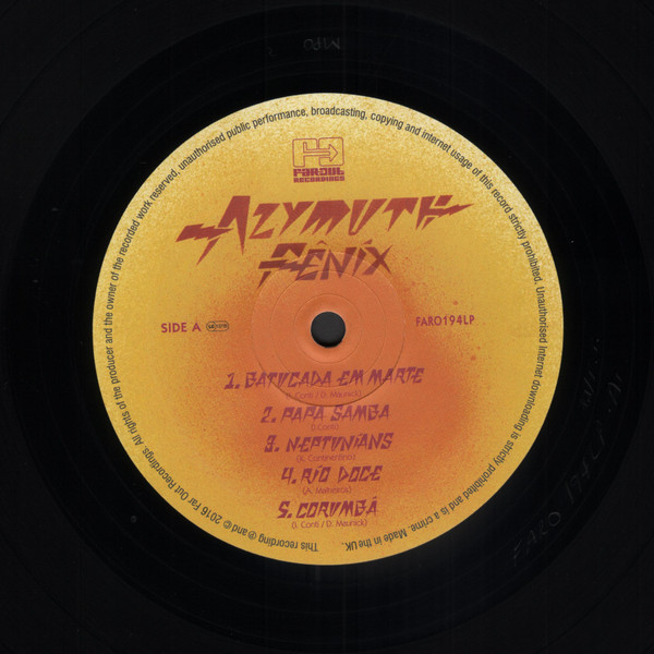 Azymuth - Fênix | Far Out Recordings (FARO 194LP) - 2