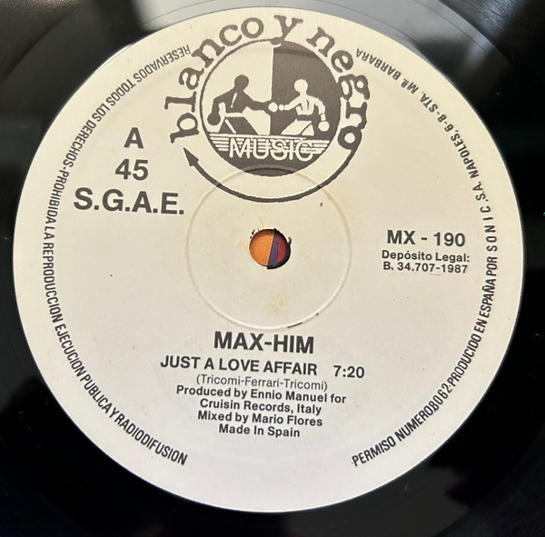 Max-Him - Just A Love Affair | Blanco Y Negro (MX 190) - 3