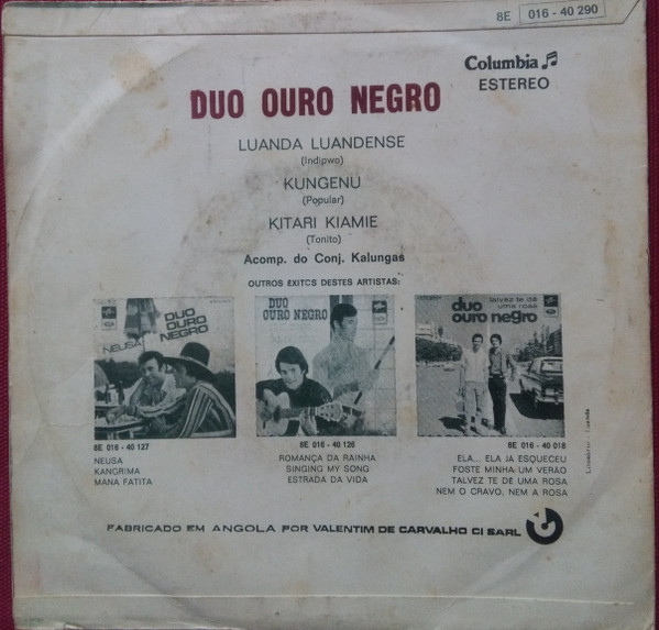 Duo Ouro Negro - Luanda Luandense | Columbia (8 E016-40290) - 2