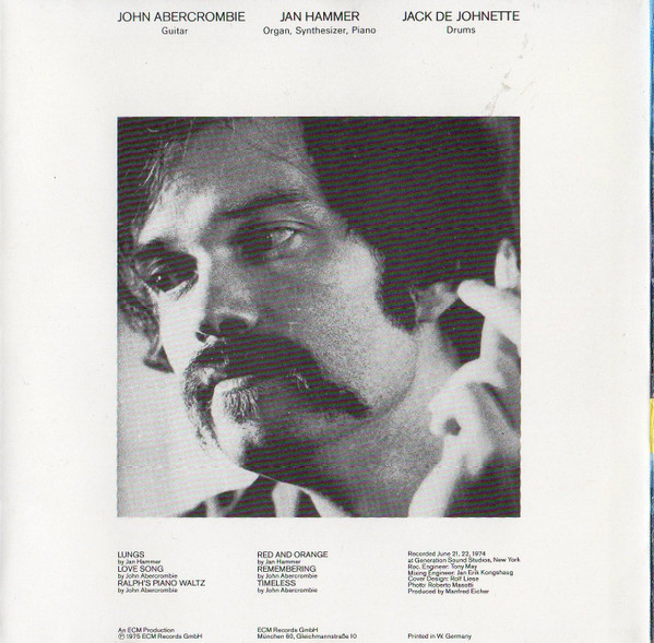 John Abercrombie , Jan Hammer , Jack DeJohnette - Timeless | ECM Records (ECM 1047) - 2 John Abercrombie , Jan Hammer , Jack DeJohnette - Timeless | ECM Records (ECM 1047) - 2
