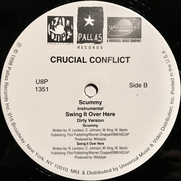 Crucial Conflict - Scummy | Pallas Records (U8P 1351) - 2