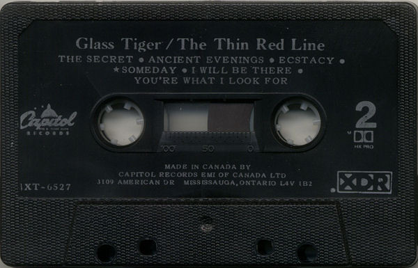 Glass Tiger - The Thin Red Line [Cassette] | Capitol Records (4XT-6527) - 4