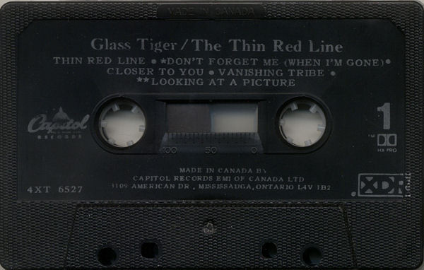Glass Tiger - The Thin Red Line [Cassette] | Capitol Records (4XT-6527) - 3