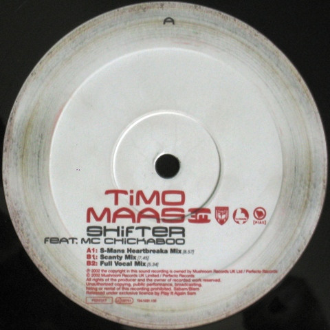 Timo Maas Feat. MC Chickaboo - Shifter | Perfecto (PERF31T) - 3