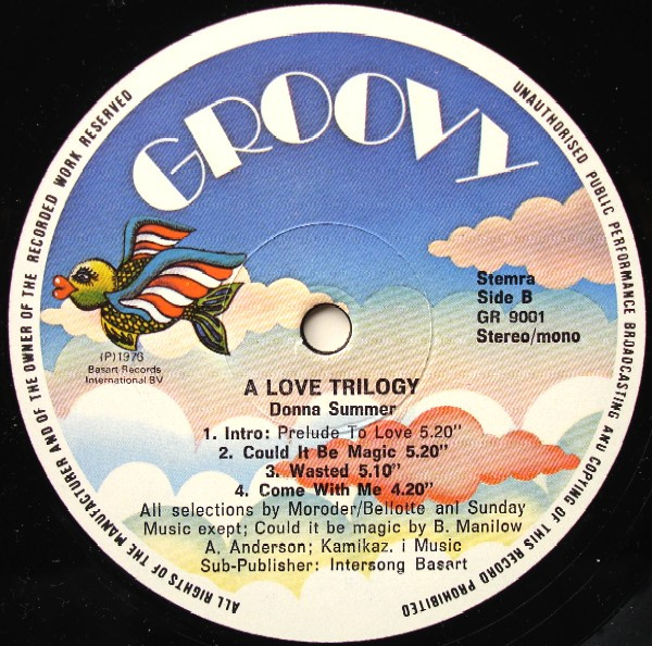 Donna Summer - A Love Trilogy | Groovy (GR 9001) - 4 Donna Summer - A Love Trilogy | Groovy (GR 9001) - 4