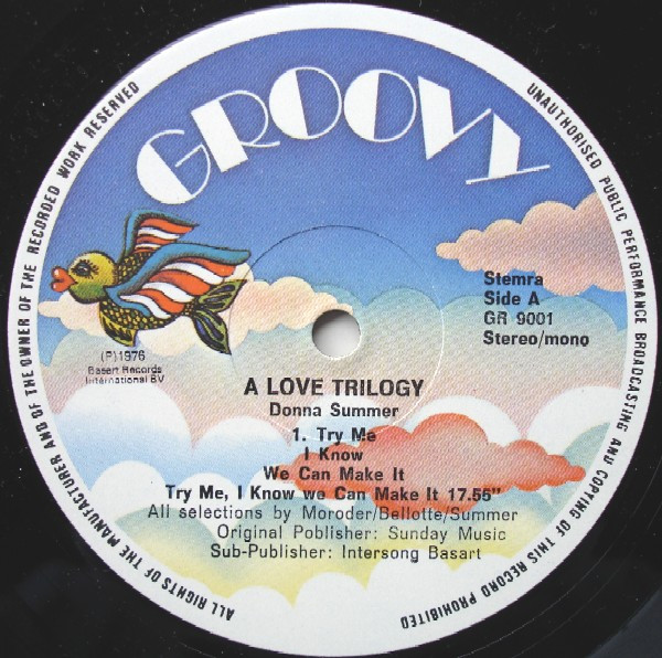 Donna Summer - A Love Trilogy | Groovy (GR 9001) - 3 Donna Summer - A Love Trilogy | Groovy (GR 9001) - 3