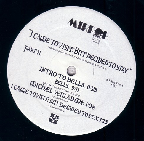 Armand Schaubroeck - I Came To Visit; But Decided To Stay | Mirror Records Inc. (III) - 4 Armand Schaubroeck - I Came To Visit; But Decided To Stay | Mirror Records Inc. (III) - 4