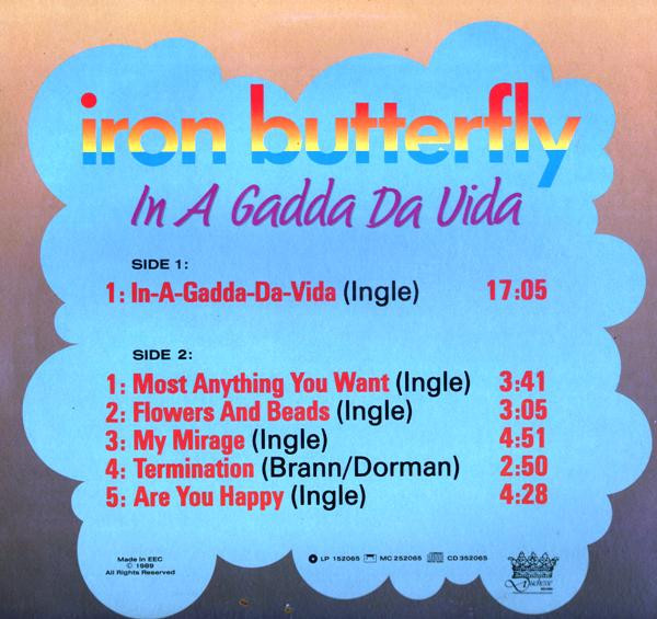 Iron Butterfly - In-A-Gadda-Da-Vida | Duchesse (LP 152065) - 2