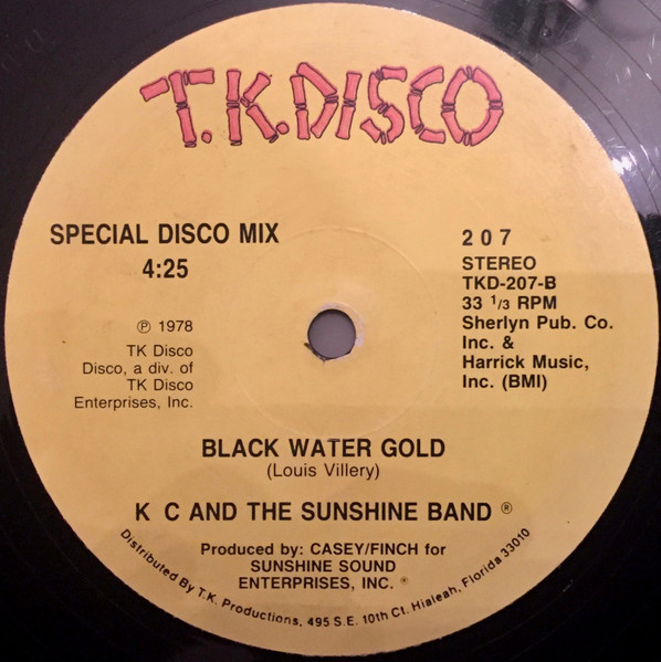 KC & The Sunshine Band - Do You Wanna Go Party / Black Water Gold | T.K. Disco (TKD-207) - 3 KC & The Sunshine Band - Do You Wanna Go Party / Black Water Gold | T.K. Disco (TKD-207) - 3