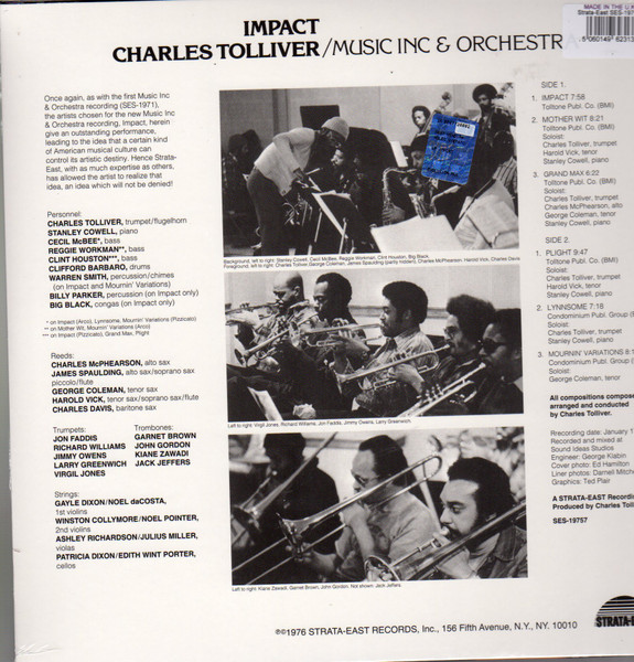 Charles Tolliver / Music Inc - Impact | Strata-East (SES-19757) - 2 Charles Tolliver / Music Inc - Impact | Strata-East (SES-19757) - 2
