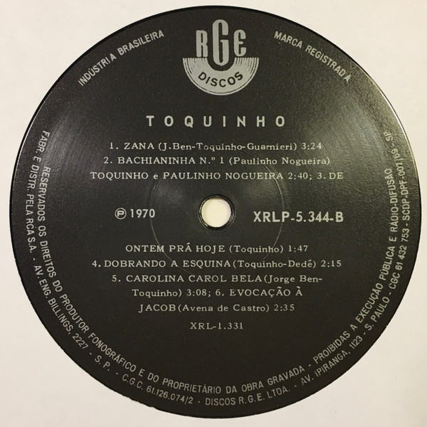 Toquinho - Toquinho | Mr Bongo (MRBLP186) - 3