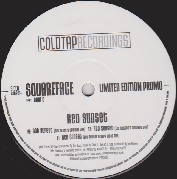 Squareface Feat. Danielle Gillieron - Red Sunset | Coldtap Recordings (CTAP014)