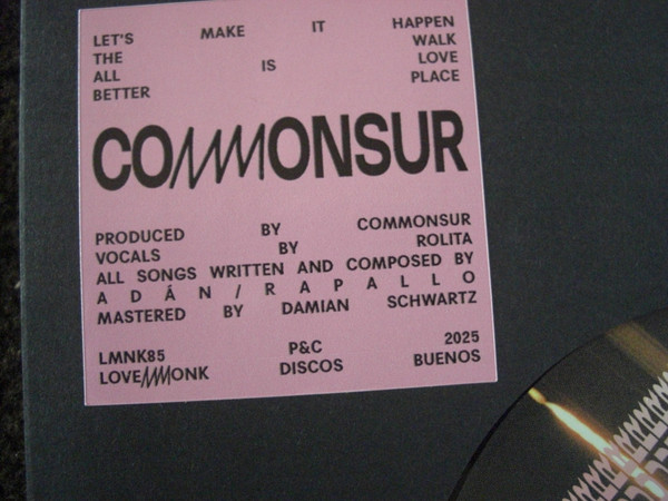 Commonsur - Commonsur EP | Lovemonk (LMNK85) - 3