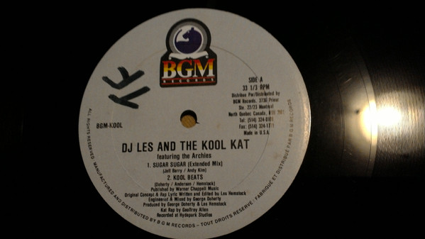 Les Hemstock And The Kool Kat Featuring The Archies - Sugar Sugar | BGM Records (BGM-KOOL) - 2 Les Hemstock And The Kool Kat Featuring The Archies - Sugar Sugar | BGM Records (BGM-KOOL) - 2