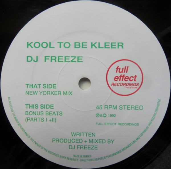 DJ Freeze - Kool To Be Kleer | Full Effect Recordings (FERT 106) - 3