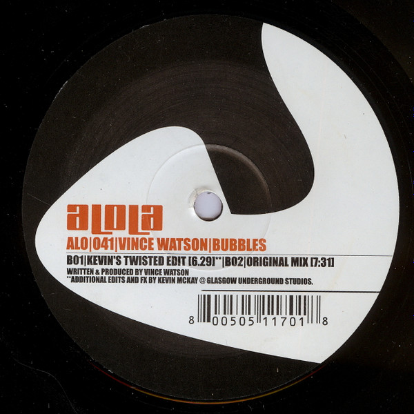 Vince Watson - Bubbles | Alola (ALO 041) - 2