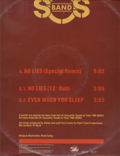The S.O.S. Band - No Lies | Tabu Records (650444 6) - 2 The S.O.S. Band - No Lies | Tabu Records (650444 6) - 2