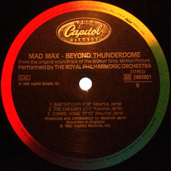 Various - Mad Max Beyond Thunderdome - Original Motion Picture Soundtrack | Capitol Records (64 2403801) - 4 Various - Mad Max Beyond Thunderdome - Original Motion Picture Soundtrack | Capitol Records (64 2403801) - 4