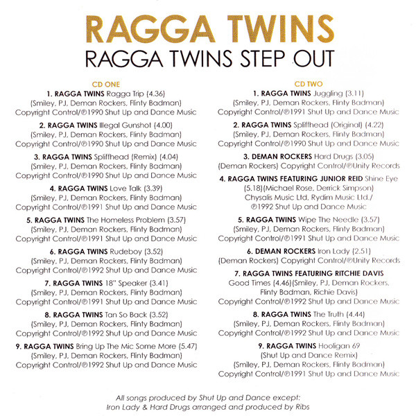 The Ragga Twins - Ragga Twins Step Out | Soul Jazz Records (SJR CD 190)