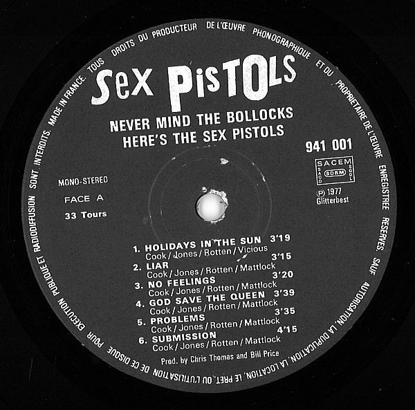 Sex Pistols - Never Mind The Bollocks Here's The Sex Pistols | Sex Pistols (941 001) - 3 Sex Pistols - Never Mind The Bollocks Here's The Sex Pistols | Sex Pistols (941 001) - 3
