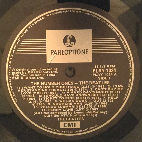 The Beatles - The Number Ones | Parlophone (PLAY.1024) - 3 The Beatles - The Number Ones | Parlophone (PLAY.1024) - 3