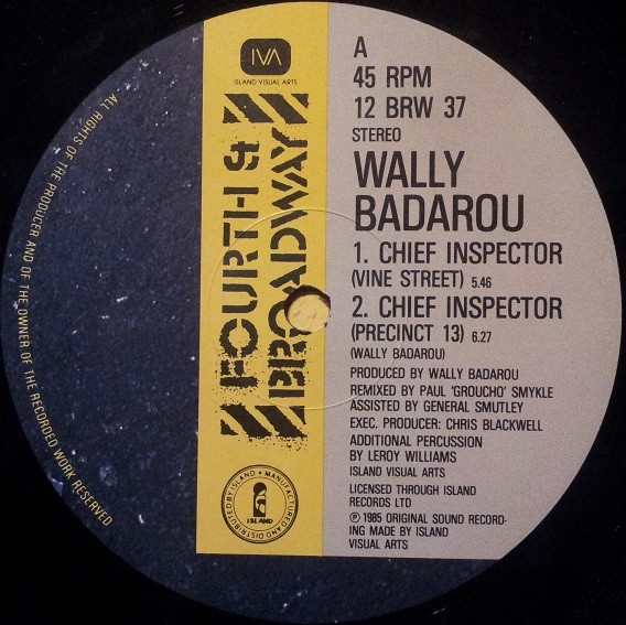 Wally Badarou - Chief Inspector | 4th & Broadway (12 BRW 37)
