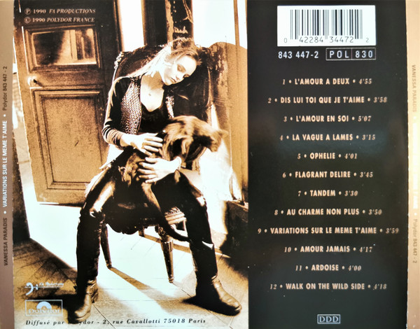 Vanessa Paradis - Variations Sur Le Même T'Aime | Polydor (843 447-2) - 2